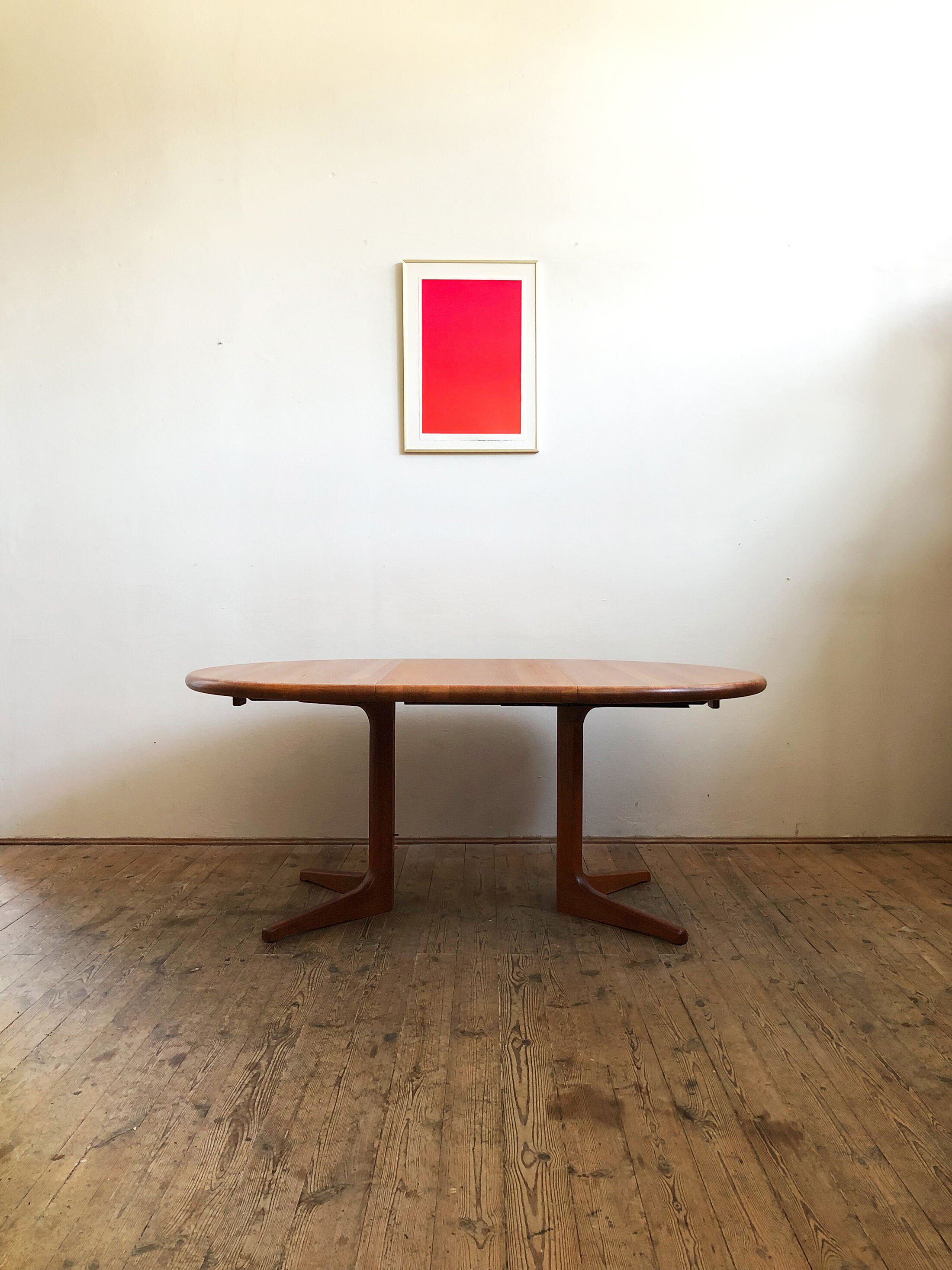 Danish mid-century modern extendable teak dining table, 1960s