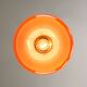 Suspension italienne vintage en verre orange et laiton