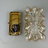 60s 70s wall lamp made of glass metal Bubble Wall Sconce Space Age Germany