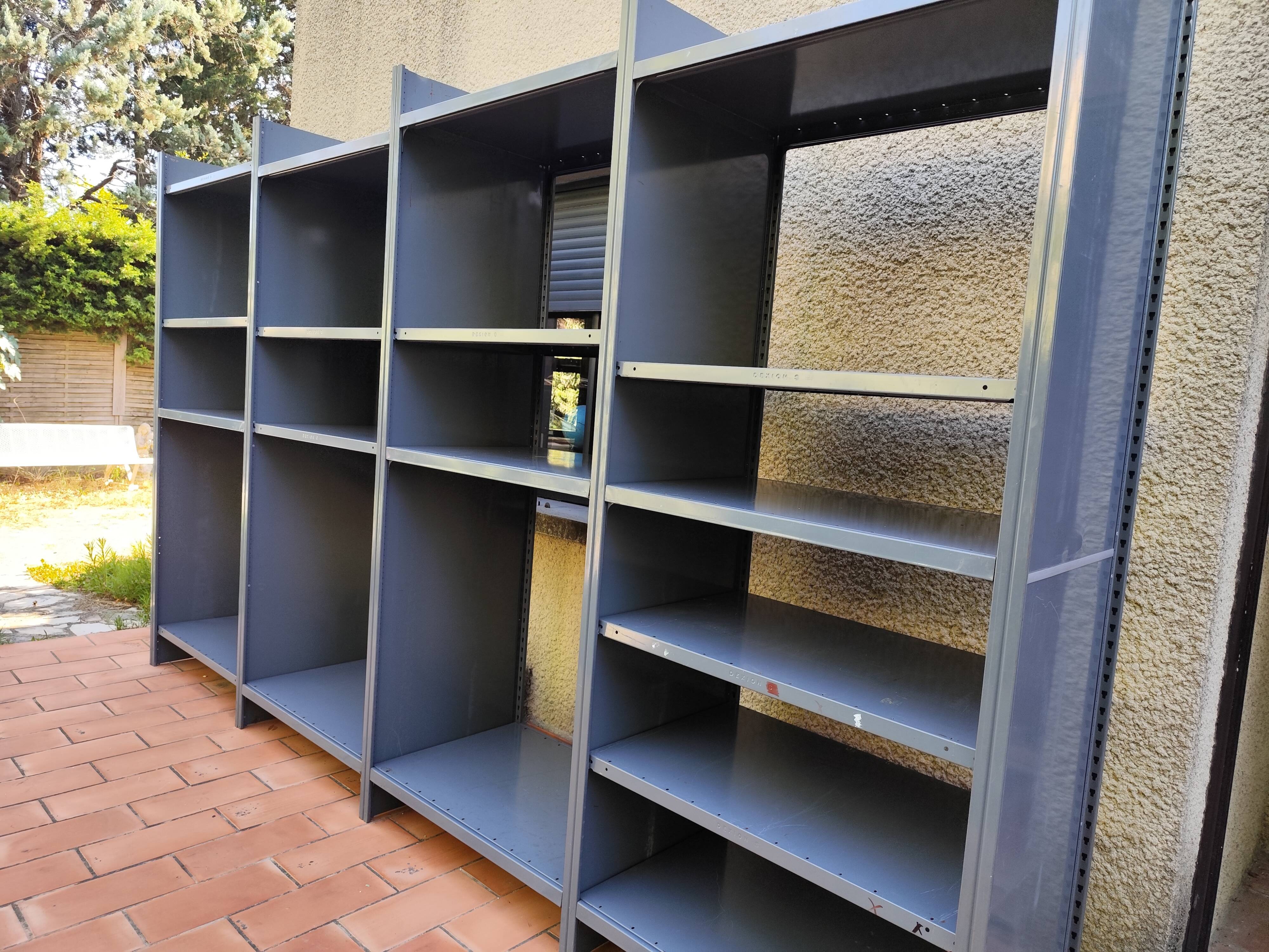 Vintage Dexion modular industrial shelving