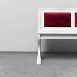 Banc 4 places en bois et velours