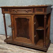 Antique low furniture of the buffet / sideboard / serving table type in Louis XVI style.