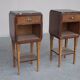 Paire de chevets 1930 acajou & palissandre