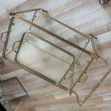 Brass wheel service +3 removable tray