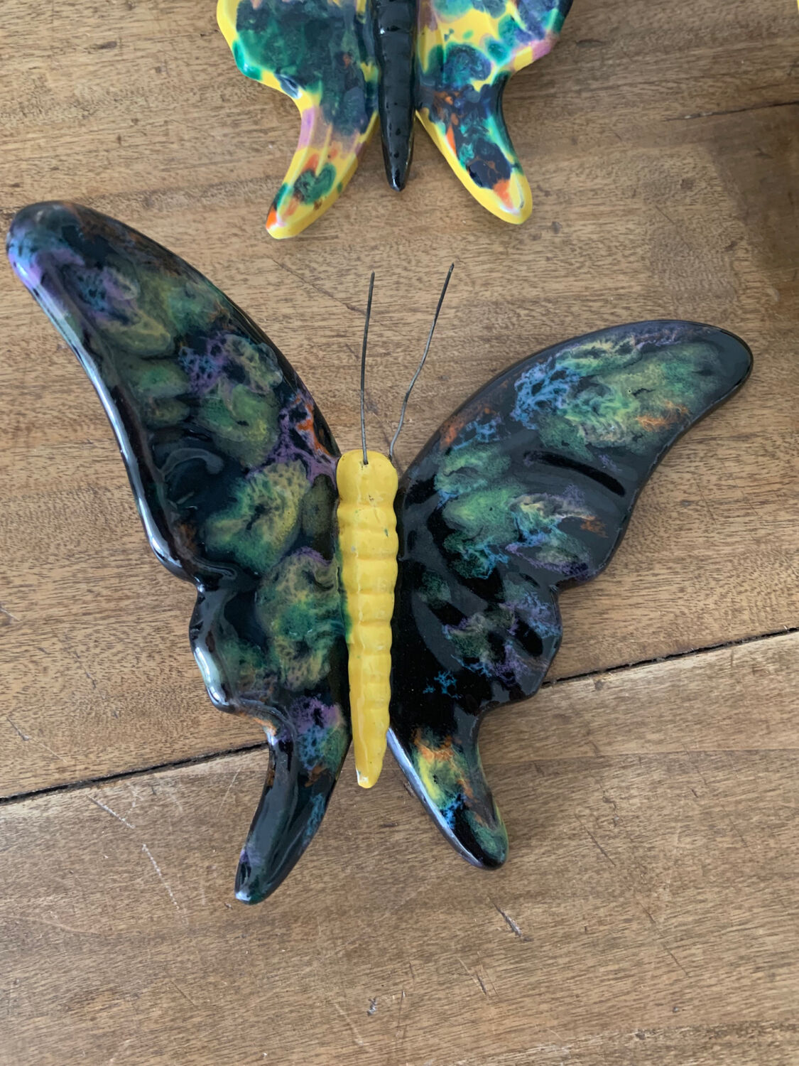 Ceramic butterflies - wall decoration