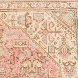 6x9 dusty pink wool persian rug 287x192cm