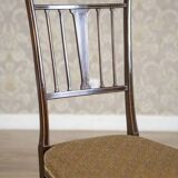 English Sheraton Style Armchairs and Chairs, Late 19th Century, Set of 4