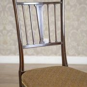 English Sheraton Style Armchairs and Chairs, Late 19th Century, Set of 4