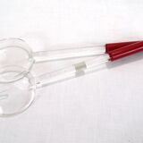 Salad service design Guzzini made in Italy 70s