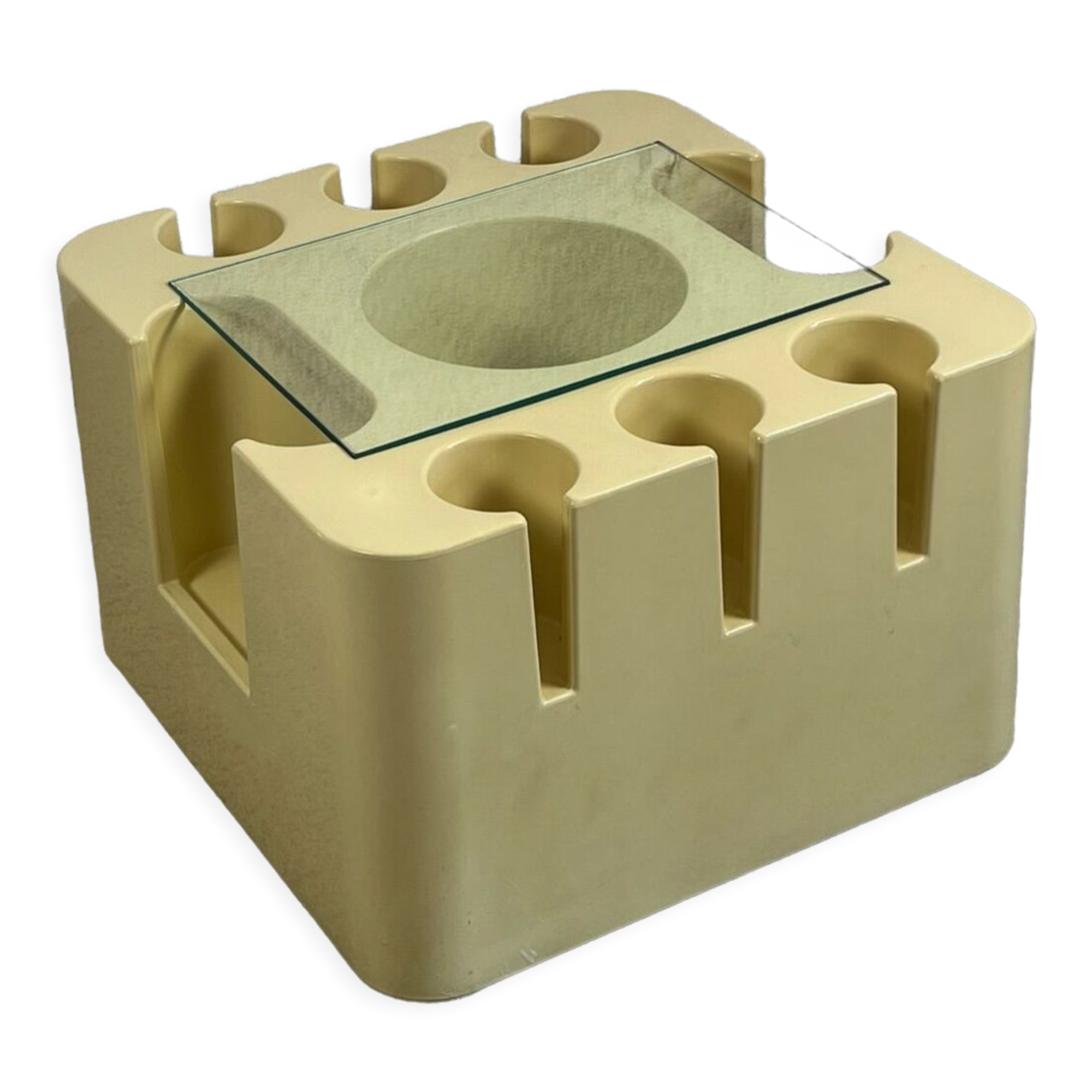 Table Bacco Artemide 60s, Sergio Mazza design - Vintage Plastic Age Mobile Bar Made in Italy