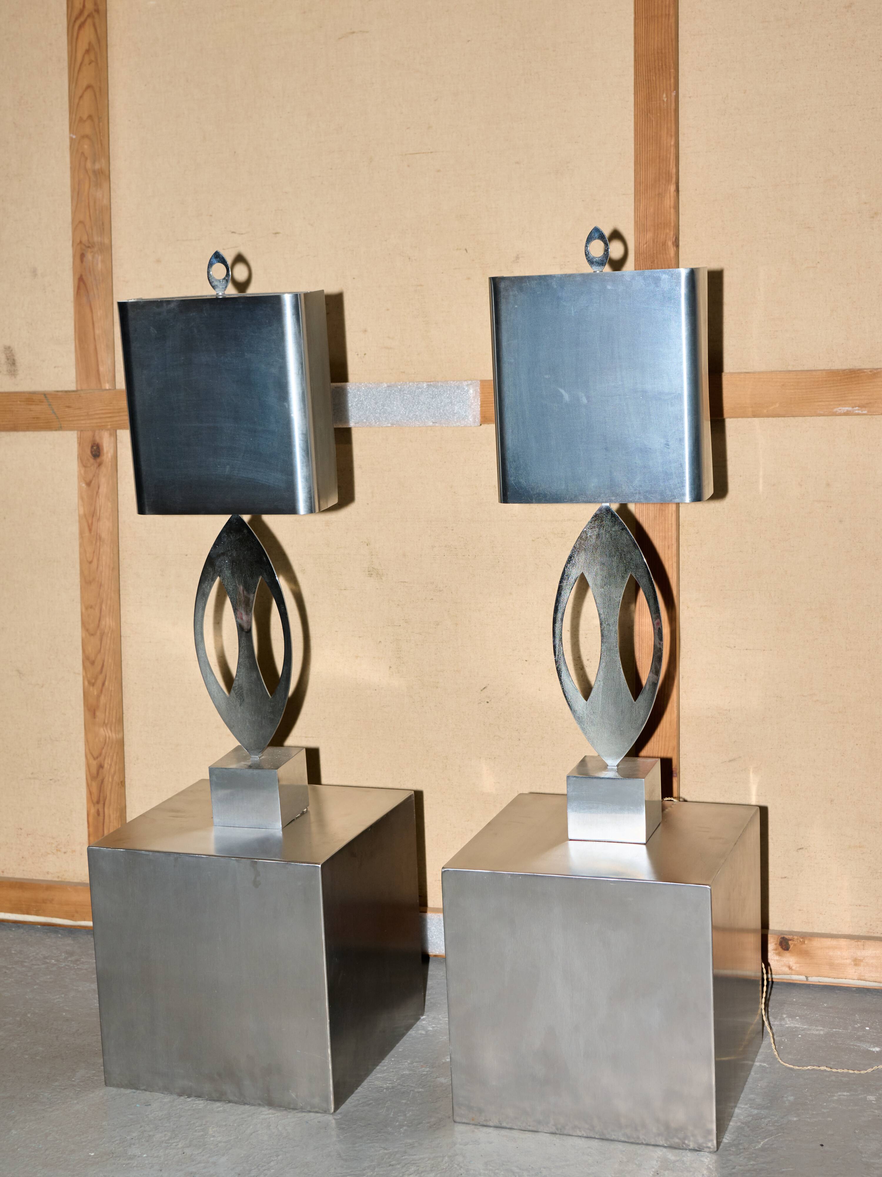 Pair of "almond" lamps by maison charles