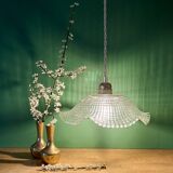 Vintage glass pendant light - tableware collection -