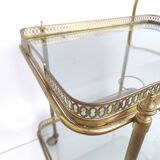 Brass and glass golden bar