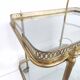 Brass and glass golden bar