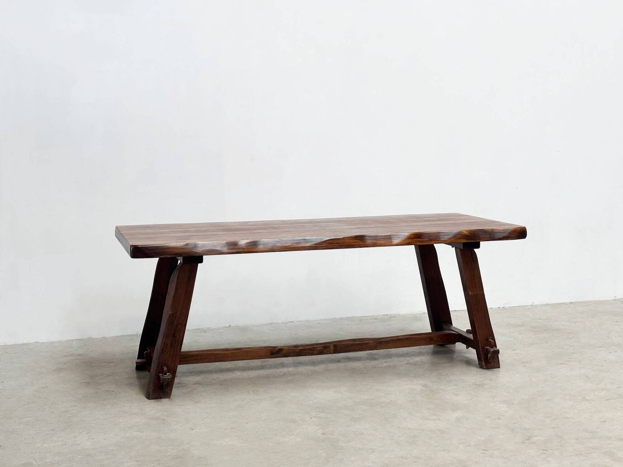 French brutalist dining table inspired by Georges Robert