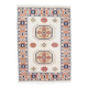 7x9 Peach Navy Blue Oushak Area Rug, 202x284Cm
