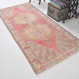 4x8 Red & Yellow Pastel Vintage Rug, 117x254Cm SK 20718