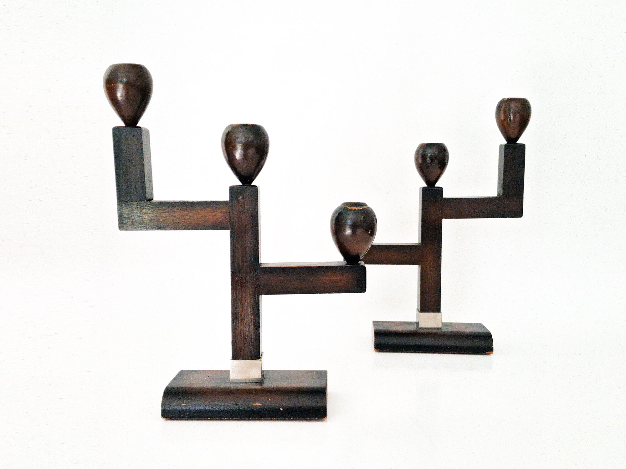 Art Deco candlestick set