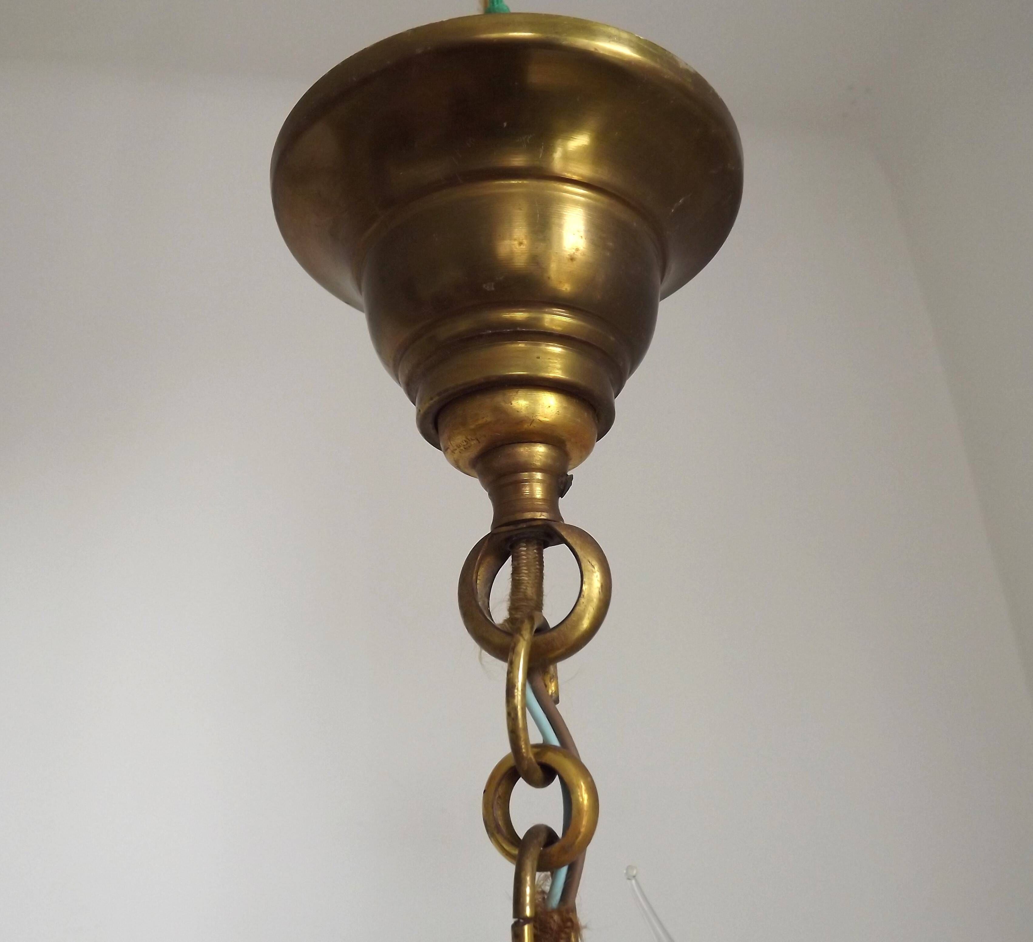 French Empire Style Bronze 4-Light Chandelier with Swan Detail Arms