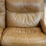 Leather sofa, Albany model, late 70's, Roset edition
