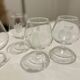 Set of 6 crystal cognac glasses - Baccarat - Fruit decoration - Perfect