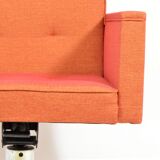 1970s swivel armchair on metal leg
