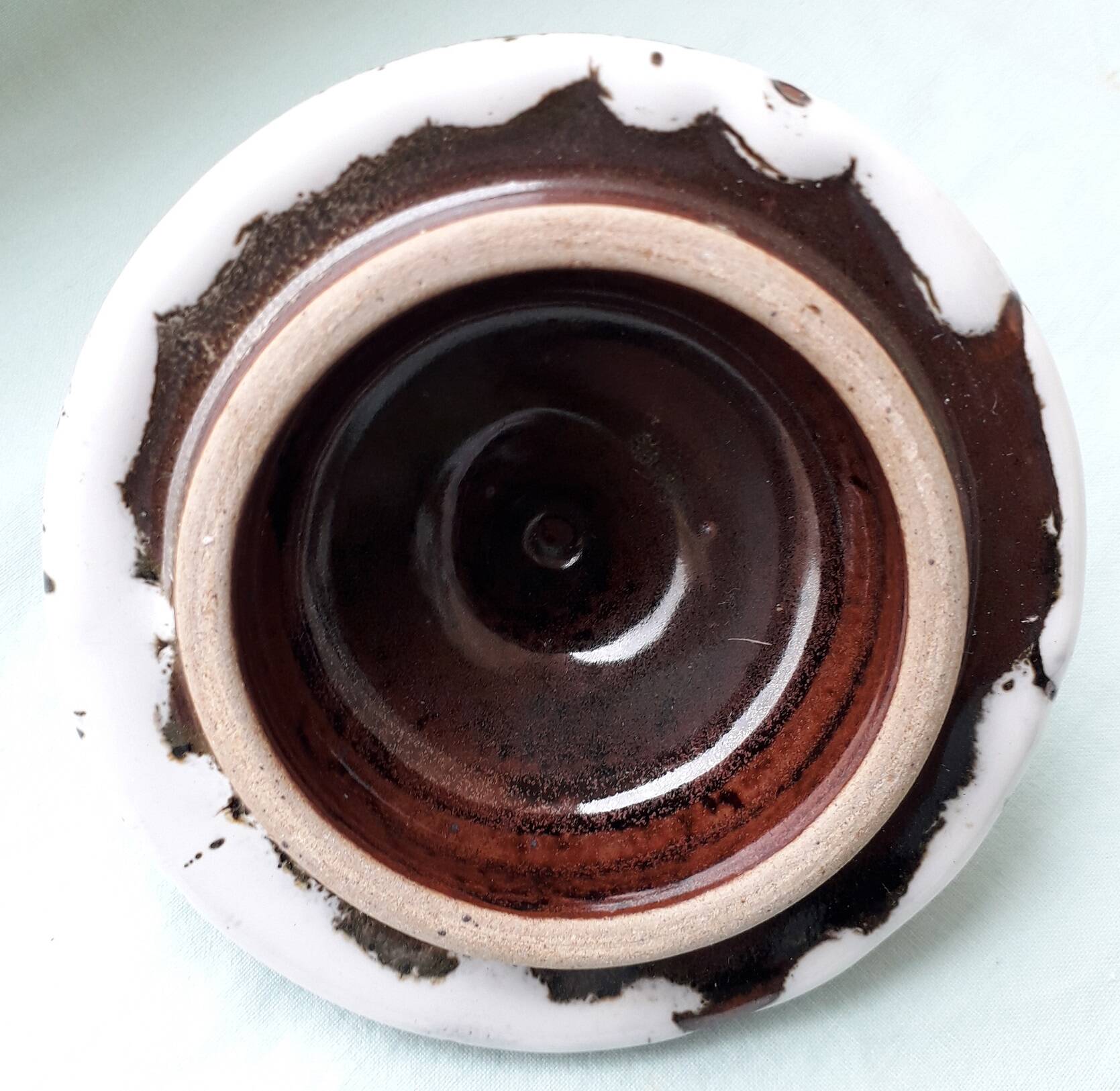 Enameled stoneware coffee pot