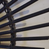 Sun mirror in vintage old rattan 56cm