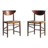Ensemble de 2 chaises d'appoint "modèle 316" par Peter Hvidt et Orla Molgaard Nielsen, Danemark, 1960