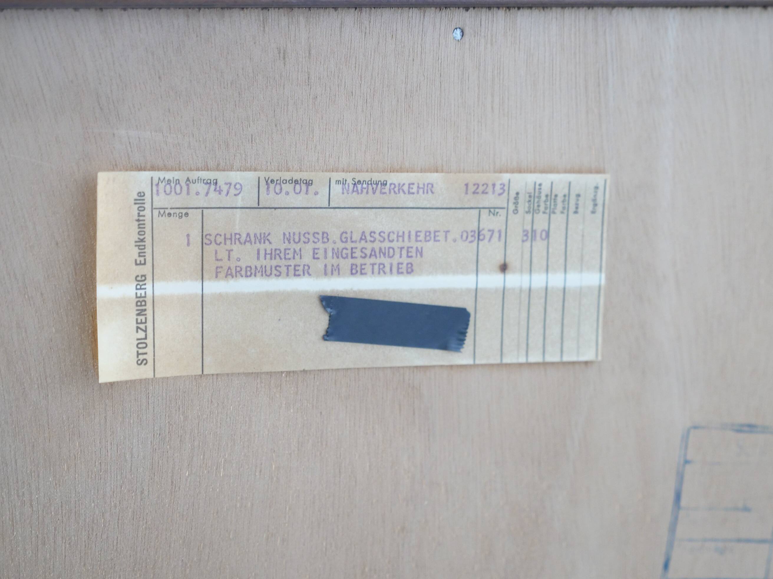 Showcase Cabinet 1960s Sideboard Sliding Door Walnut