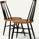 Set of 4 vintage wooden chairs, 1960s