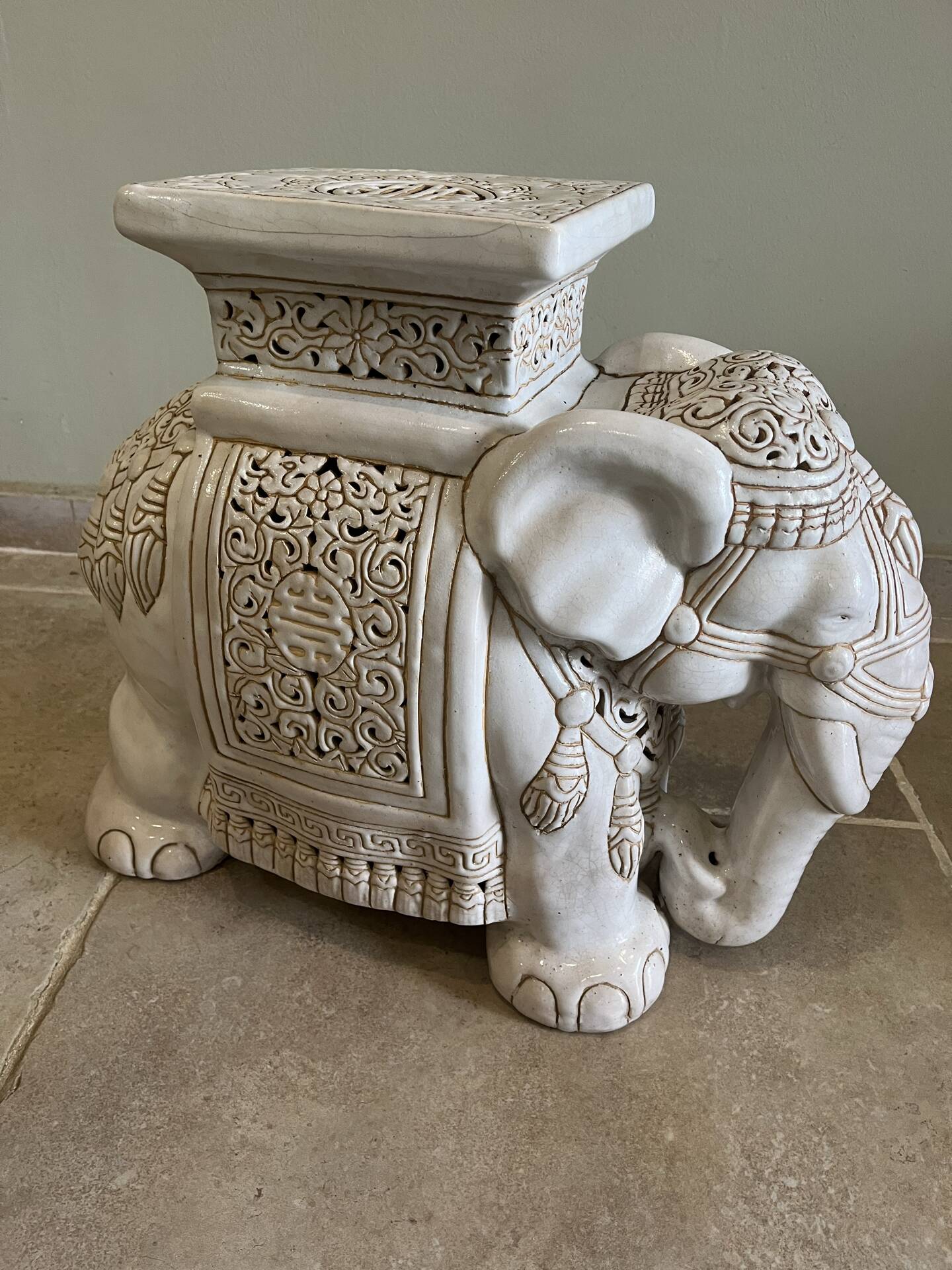 Vintage ceramic elephant