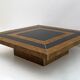 Art Déco Style Italian Walnut and Lacquer Coffee Table, 1970s