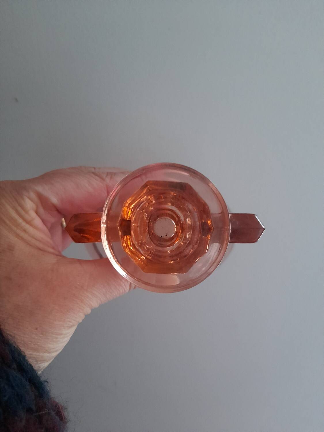 Bougeoir rose Victoria Art Déco Luxval