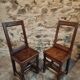Set of 2 Antique Oak Chairs – 19th Century, Auvergne