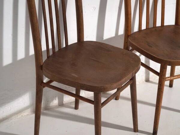 Vintage ton bentwood chairs (c.1960). set of 2