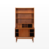 Bookcase secretary by Johannes Sorth for Nexø Møbelfabrik Bornholm, Denmark 1960s