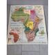 Ancient educational map South America/Africa
