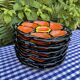 Set of 6 vintage oyster plates Gabriel Fourmaintraux 1960’s
