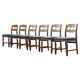 Chaises de salle à manger en chêne brutalistes danoises des années 1960 attribuées à Henning Kjærnulf.