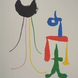 Joan MIRO: Surrealist couple, signed lithograph
