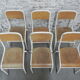 Set of 6 school chairs