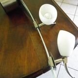 "Paulmann" 1m40 design hanging 6 lights anodized aluminium - 70s