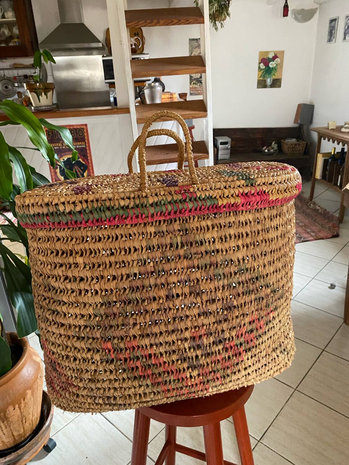XXL bohemian basket.