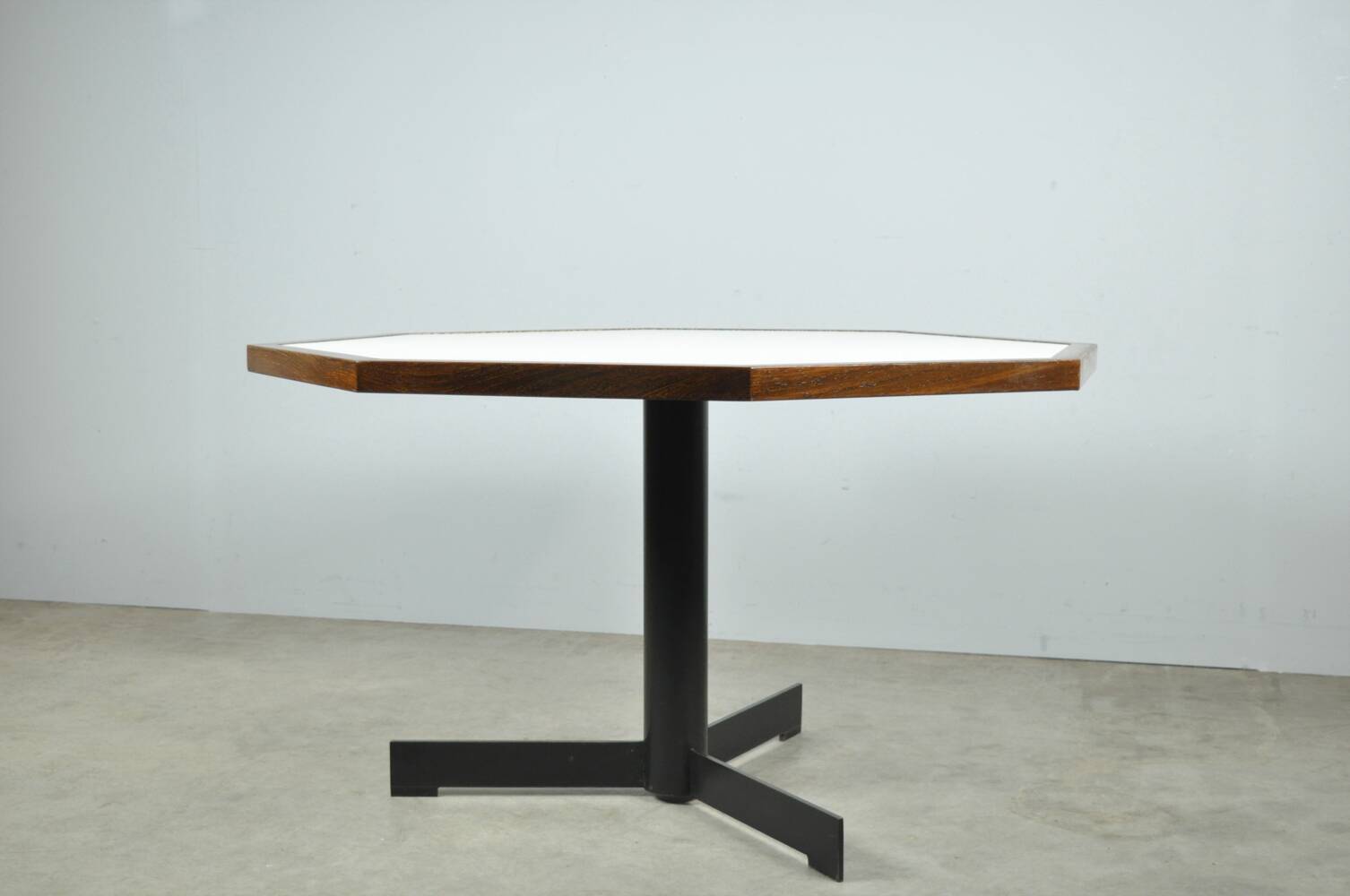 Modern vintage wengé dining table by OV Rotterdam, 1970s