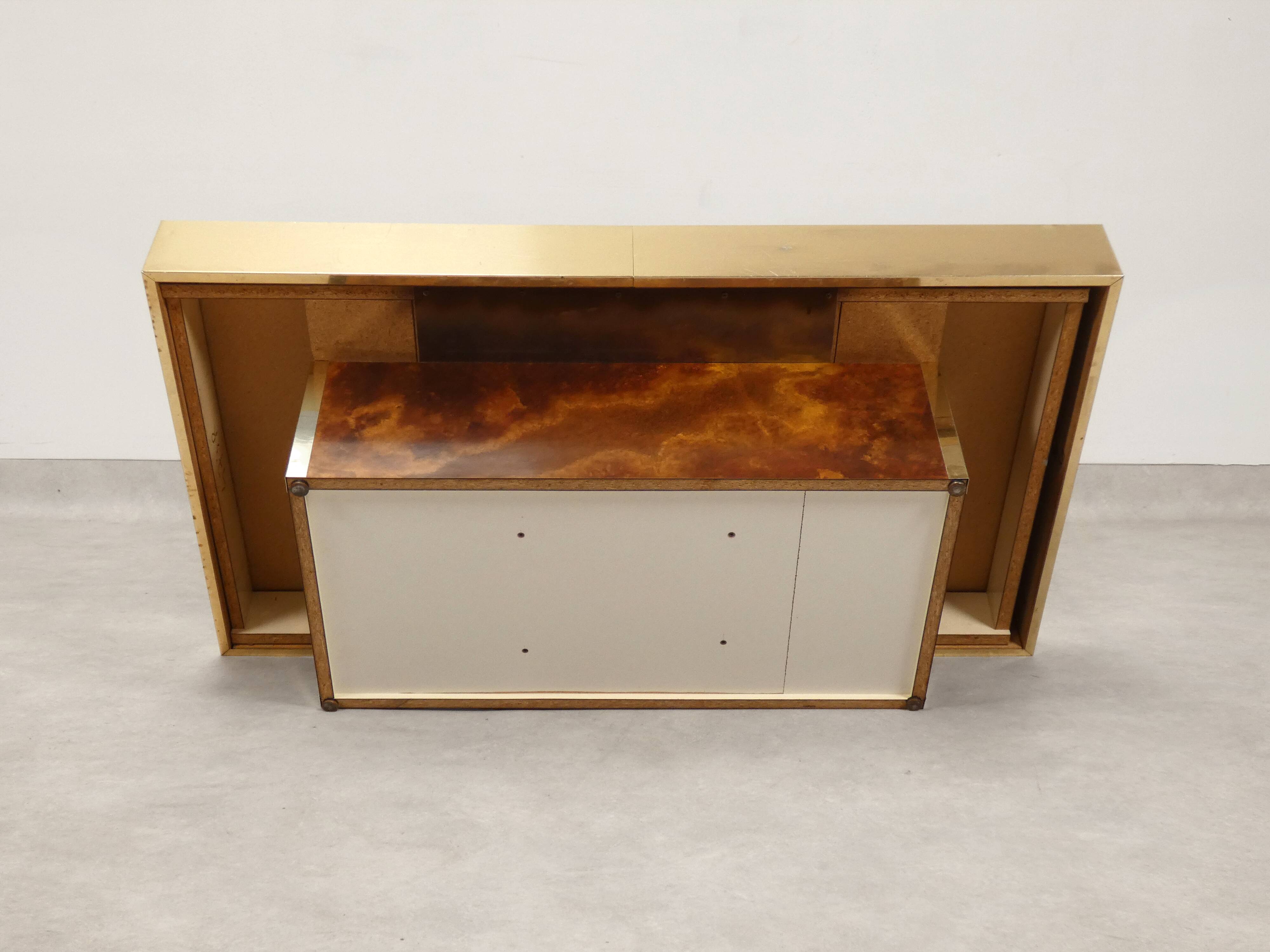 Cofee table with hidden bar by Maison Lancel