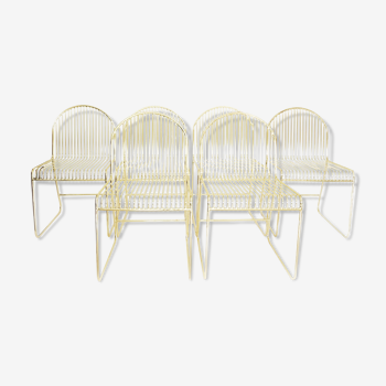 Set of 6 Bloomingville gold chairs