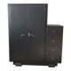 Armoire asymétrique peinte en noir