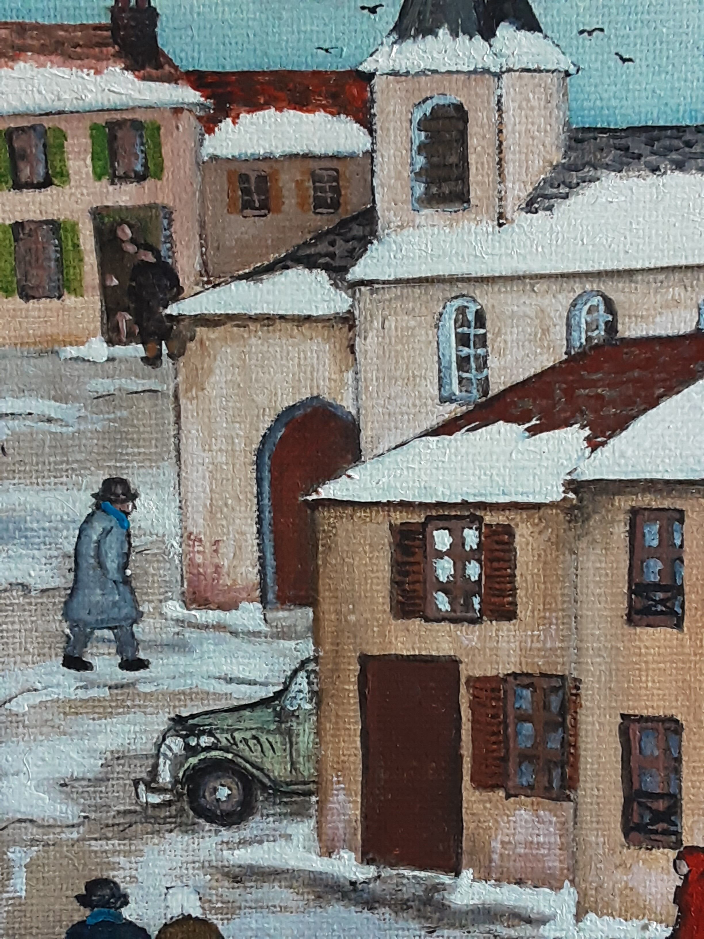 In front of the town hall of jacques hara xxth