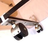 Plexiglas design rolling coffee table